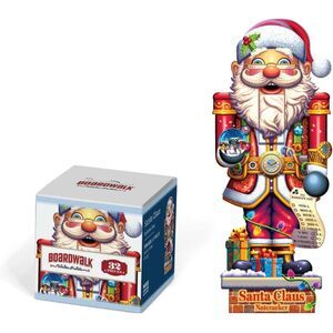 Boardwalk Luxury Wood Puzzle Santa Claus 32 Pieces Fun Engaging Activity for All
